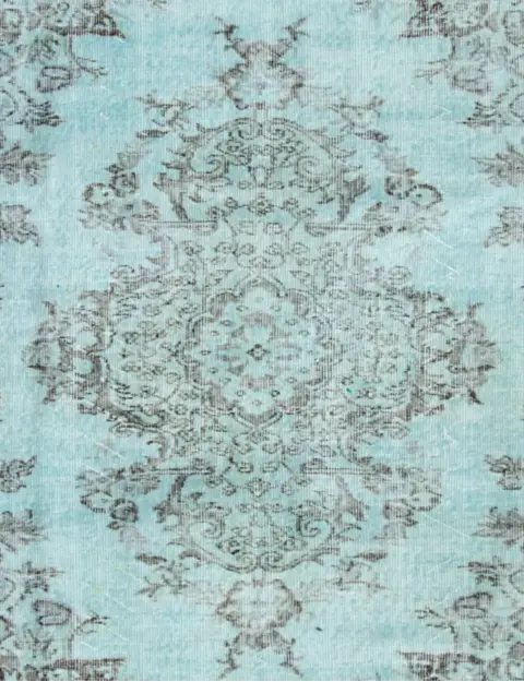 Blauw Turkije Vintage Tapijt 163 x 163 cm - view 3