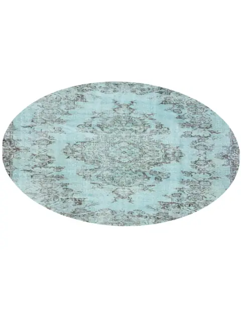 Blauw Turkije Vintage Tapijt 163 x 163 cm - view 2