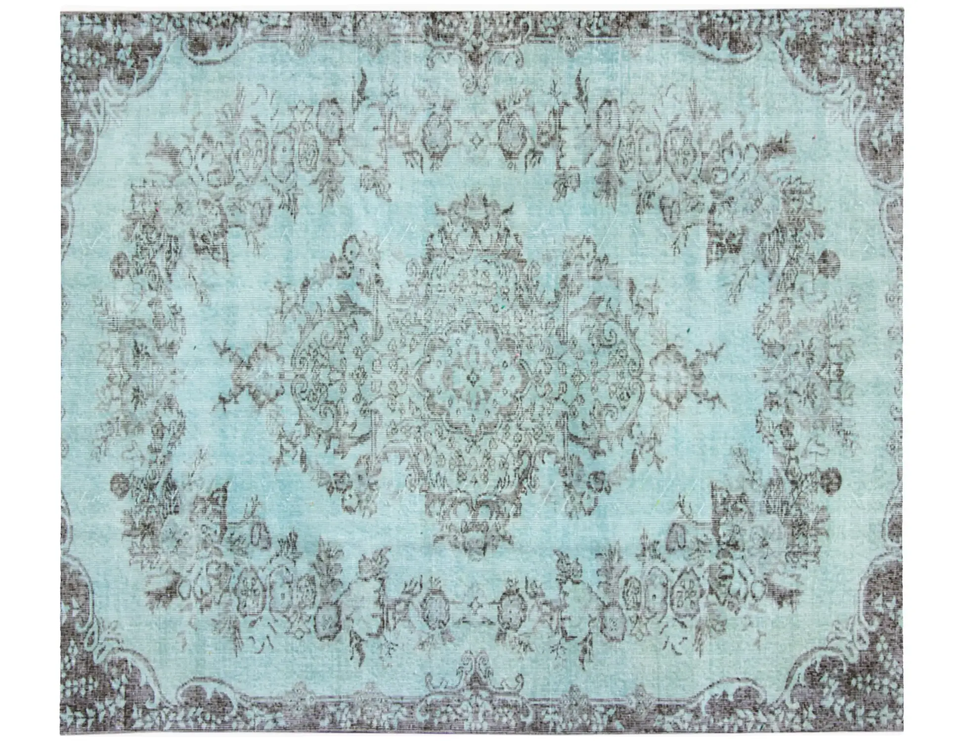 Blau Türkei Vintage Teppich 230 x 163 cm