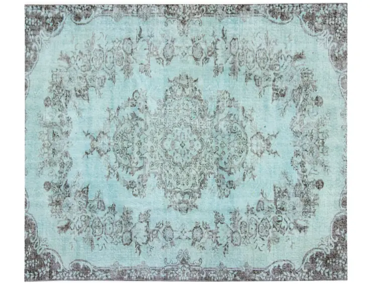 Blau Türkei Vintage Teppich 230 x 163 cm