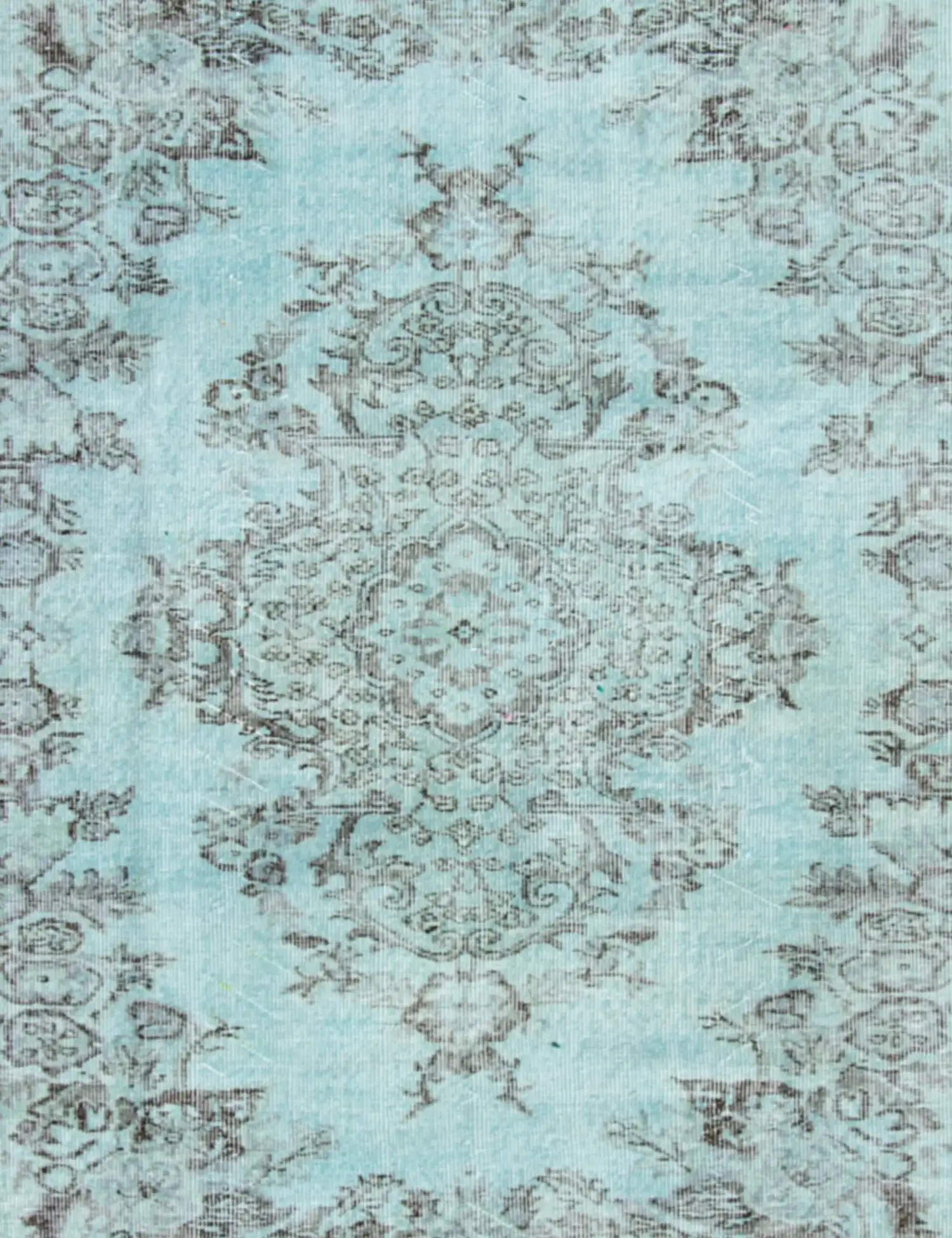 Blau Türkei Vintage Teppich 230 x 163 cm - Einzigartiger handgefertigter Teppich