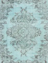 Blau Türkei Vintage Teppich 230 x 163 cm - view 3