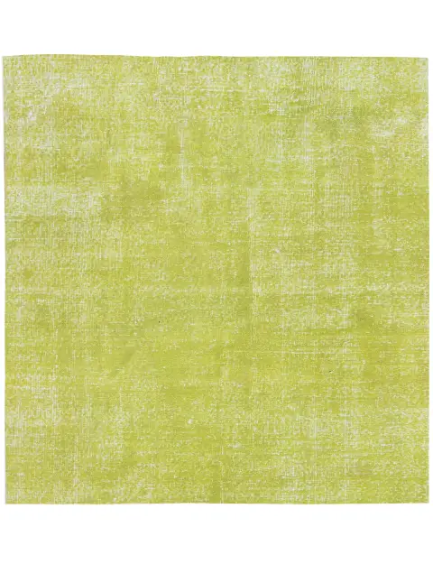 Verde Turco Tappeto vintage 140 x 140 cm