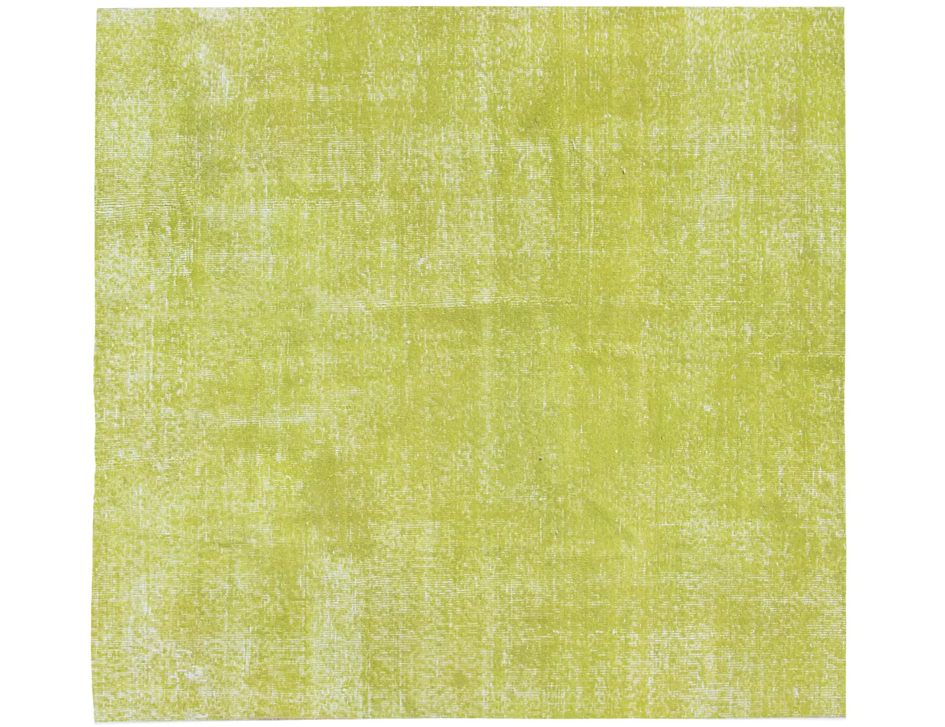 Grün Türkei Vintage Teppich 140 x 140 cm