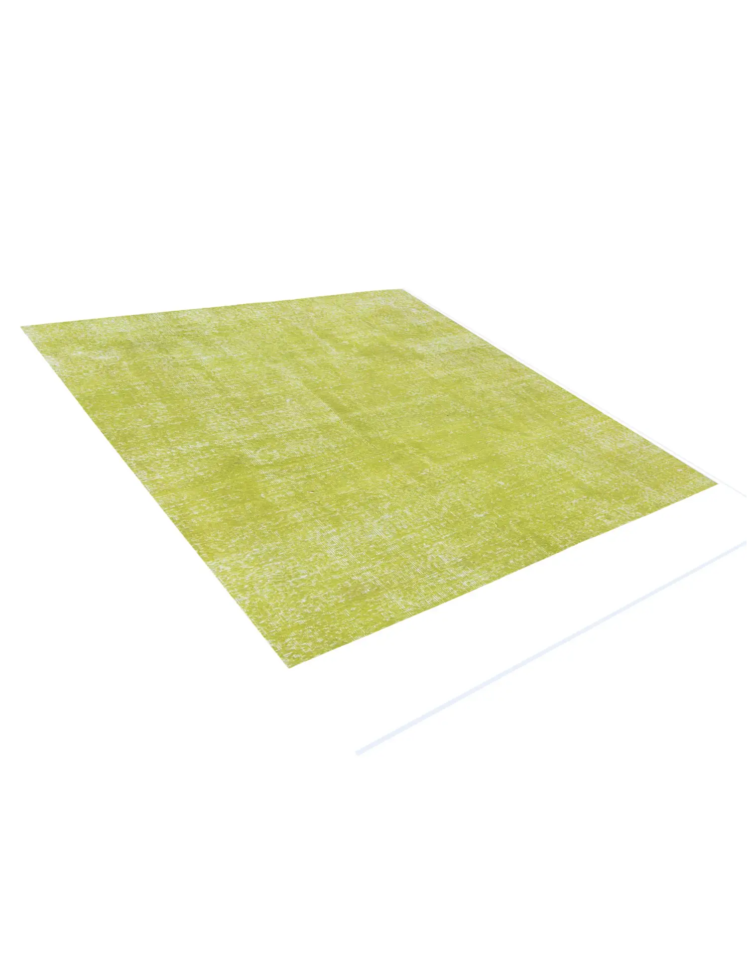 Grün Türkei Vintage Teppich 140 x 140 cm - Einzigartiger handgefertigter Teppich