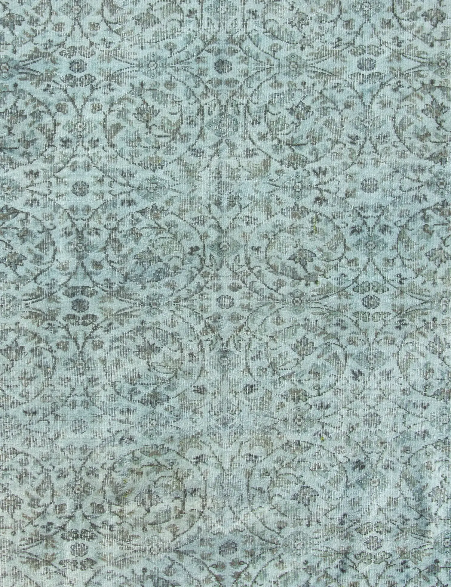 Blau Türkei Vintage Teppich 172 x 172 cm - Einzigartiger handgefertigter Teppich