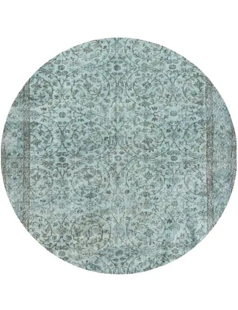 Blau Türkei Vintage Teppich 172 x 172 cm