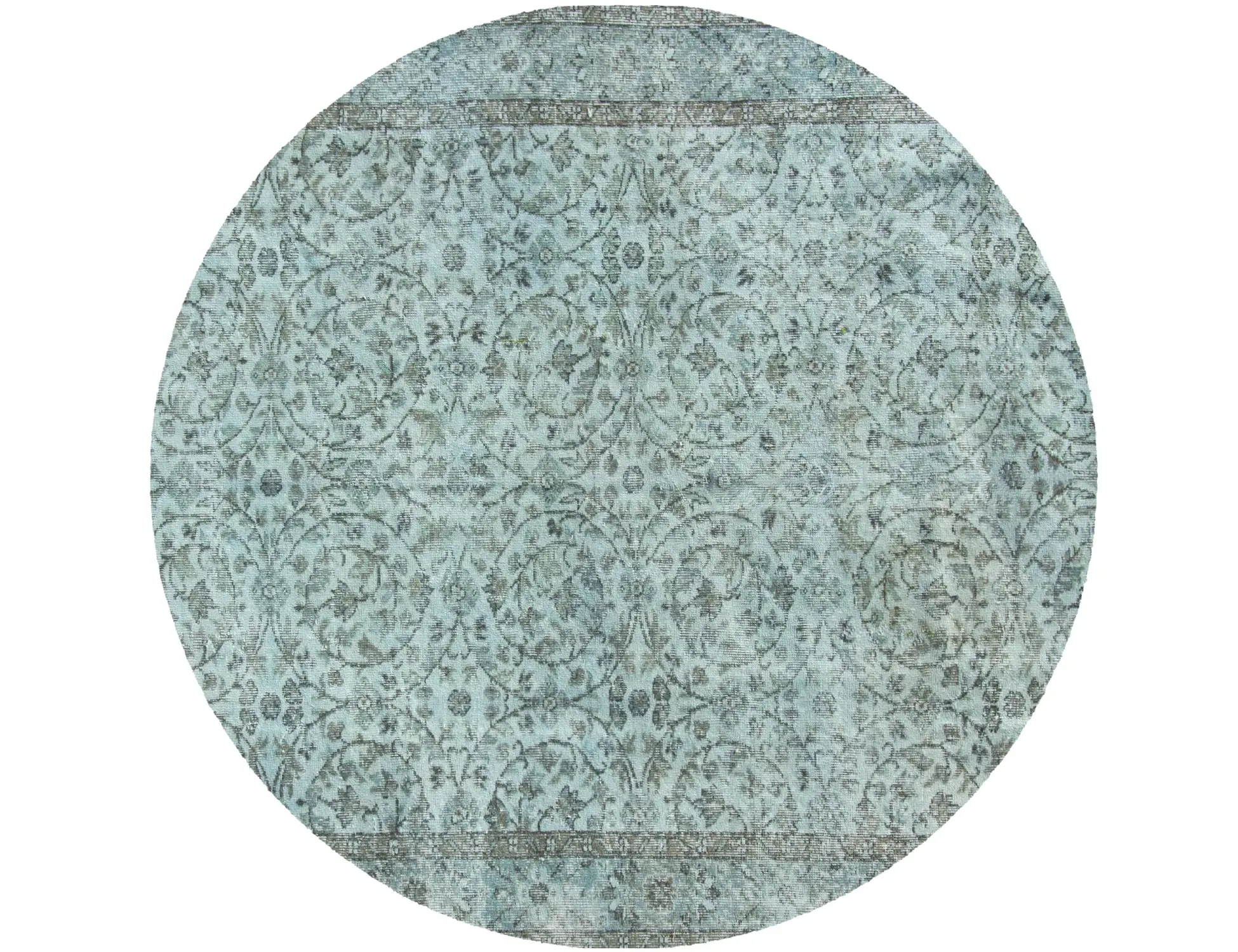 Blau Türkei Vintage Teppich 172 x 172 cm
