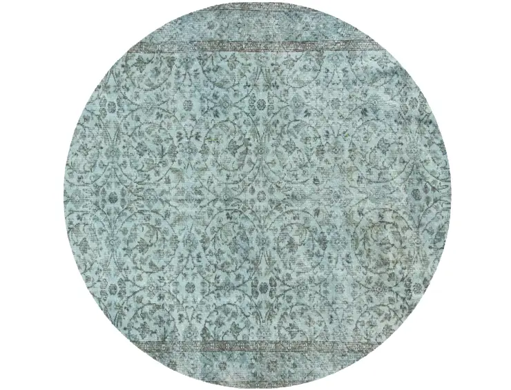 Blau Türkei Vintage Teppich 172 x 172 cm
