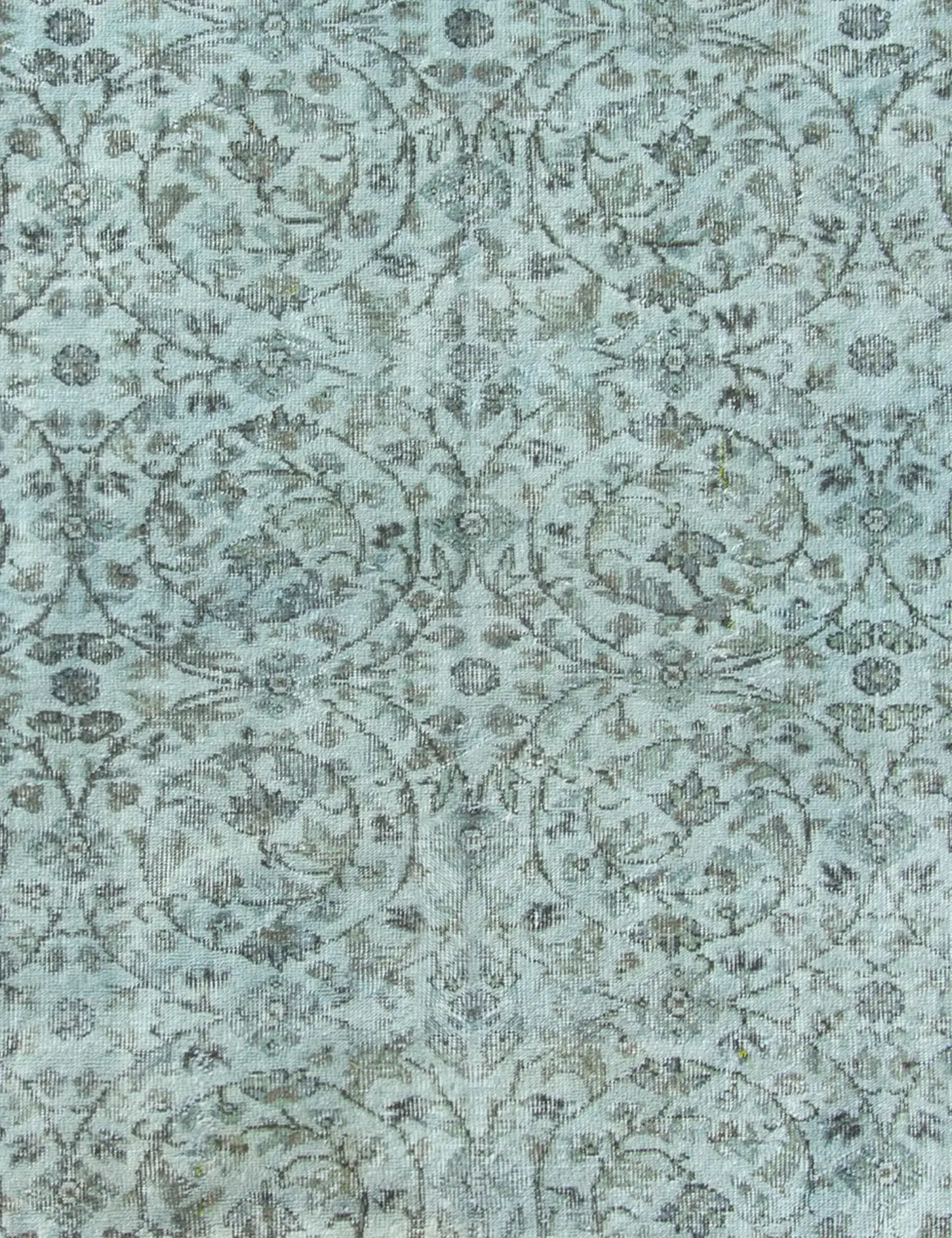 Blau Türkei Vintage Teppich 172 x 172 cm - Einzigartiger handgefertigter Teppich
