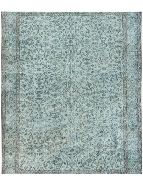 Blå Tyrkiet Vintagetæppe 240 x 172 cm