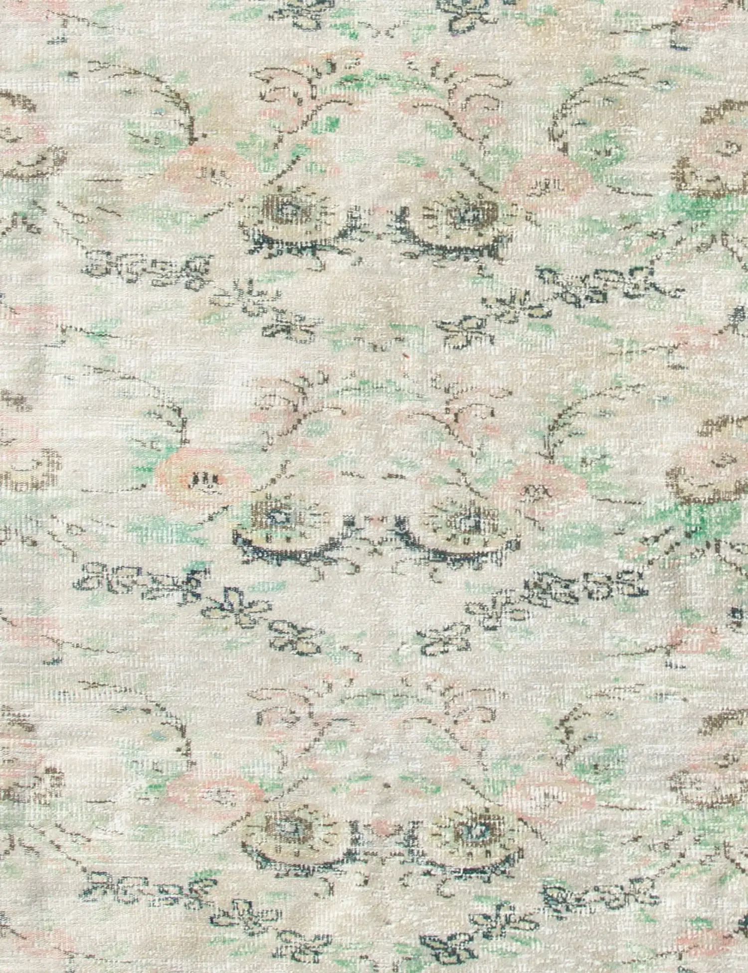 Beige Türkei Vintage Teppich 178 x 178 cm - Einzigartiger handgefertigter Teppich