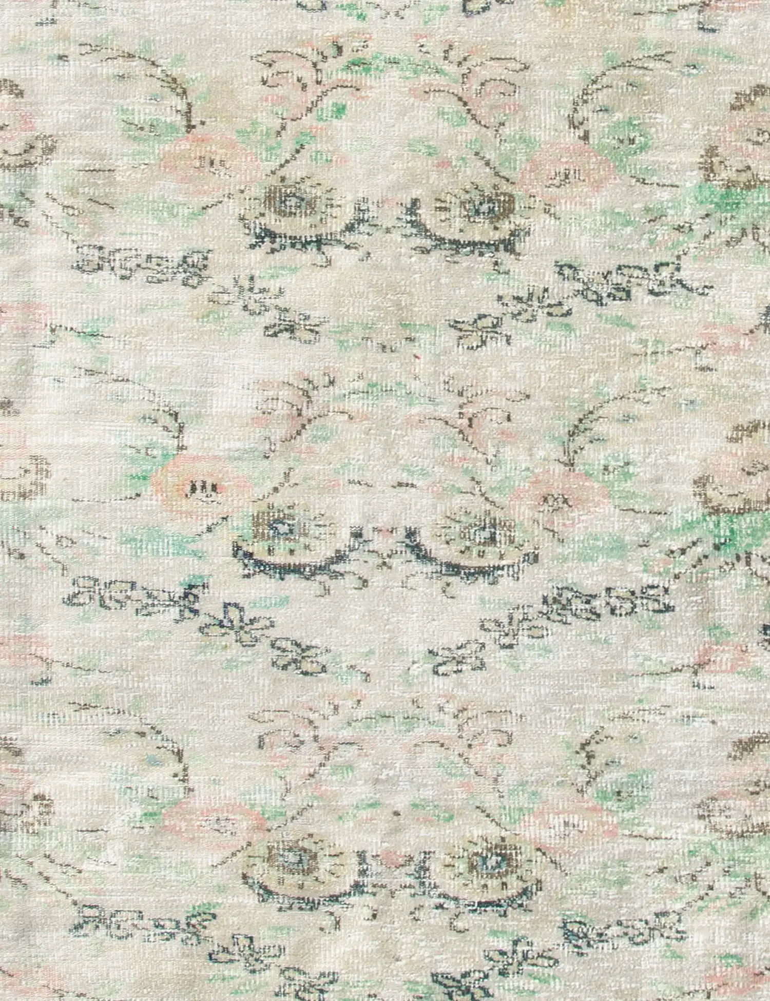 Beige Türkei Vintage Teppich 178 x 178 cm - Einzigartiger handgefertigter Teppich