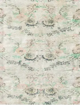 Beige Tyrkiet Vintagetæppe 178 x 178 cm - view 3