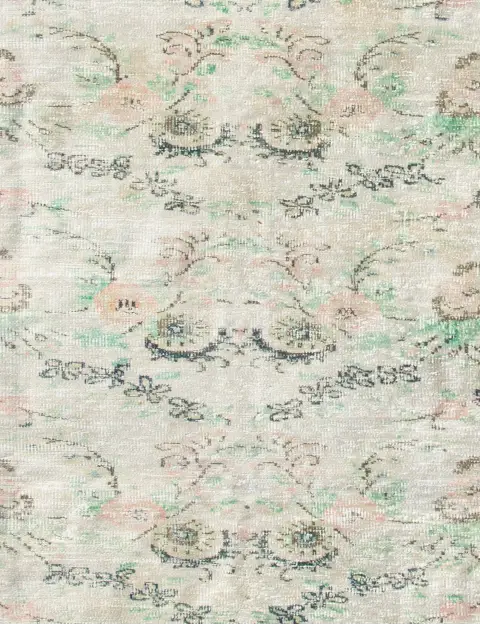 Beige Turkije Vintage Tapijt 178 x 178 cm - view 3