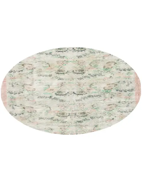Beige Turkije Vintage Tapijt 178 x 178 cm - view 1
