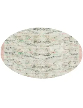 Beige Tyrkiet Vintagetæppe 178 x 178 cm - view 2