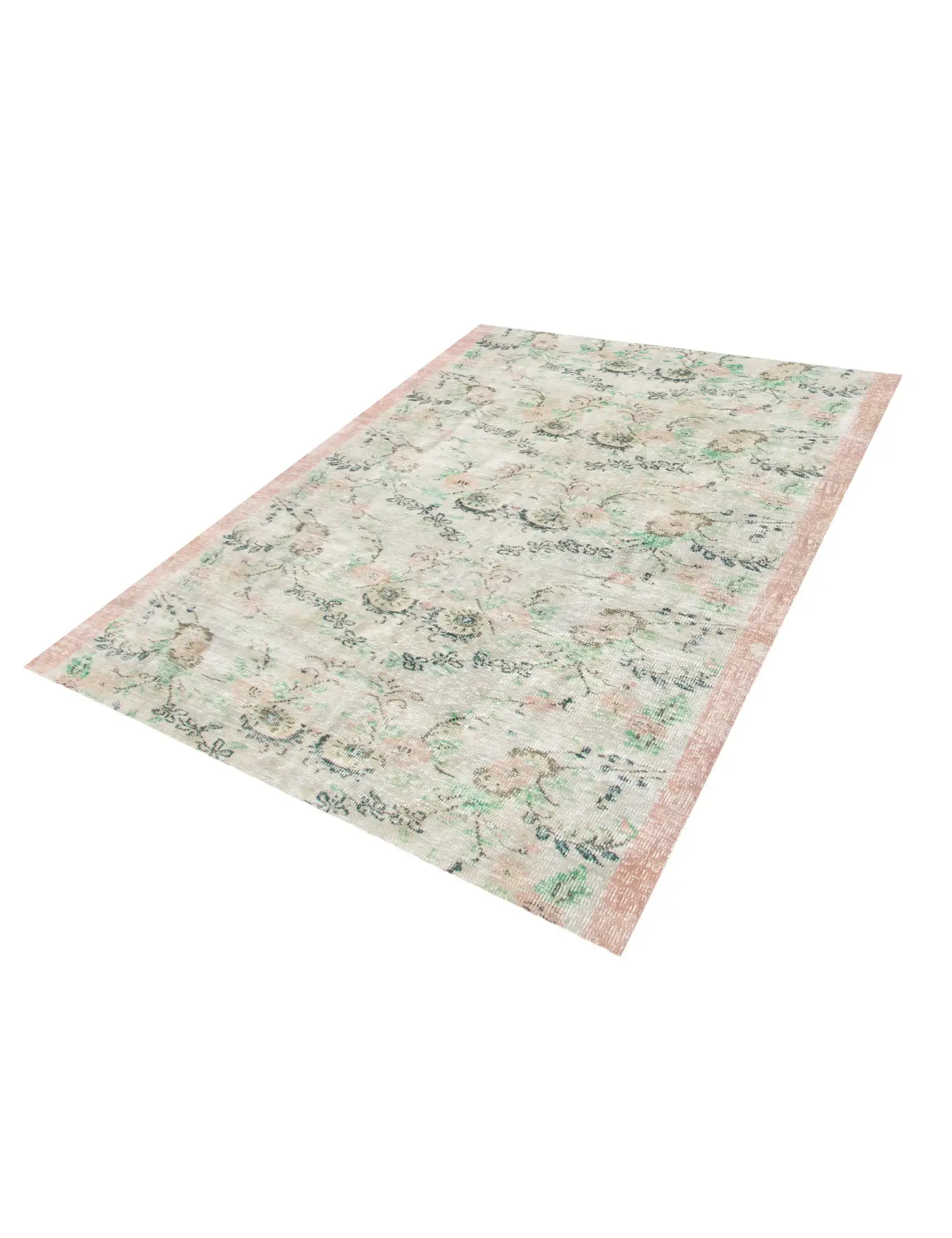  Türkei Vintage Teppich 240 x 178 cm - Einzigartiger handgefertigter Teppich