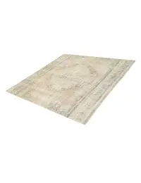 Beige Türkei Persischer Vintage Teppich 162 x 162 cm - view 1