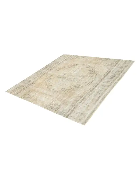 Beige Turkiet Persisk vintage matta 162 x 162 cm - view 1