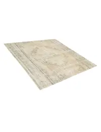 Beige Türkei Persischer Vintage Teppich 162 x 162 cm - view 2