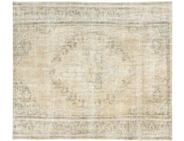 Beige Türkei Persischer Vintage Teppich 240 x 162 cm