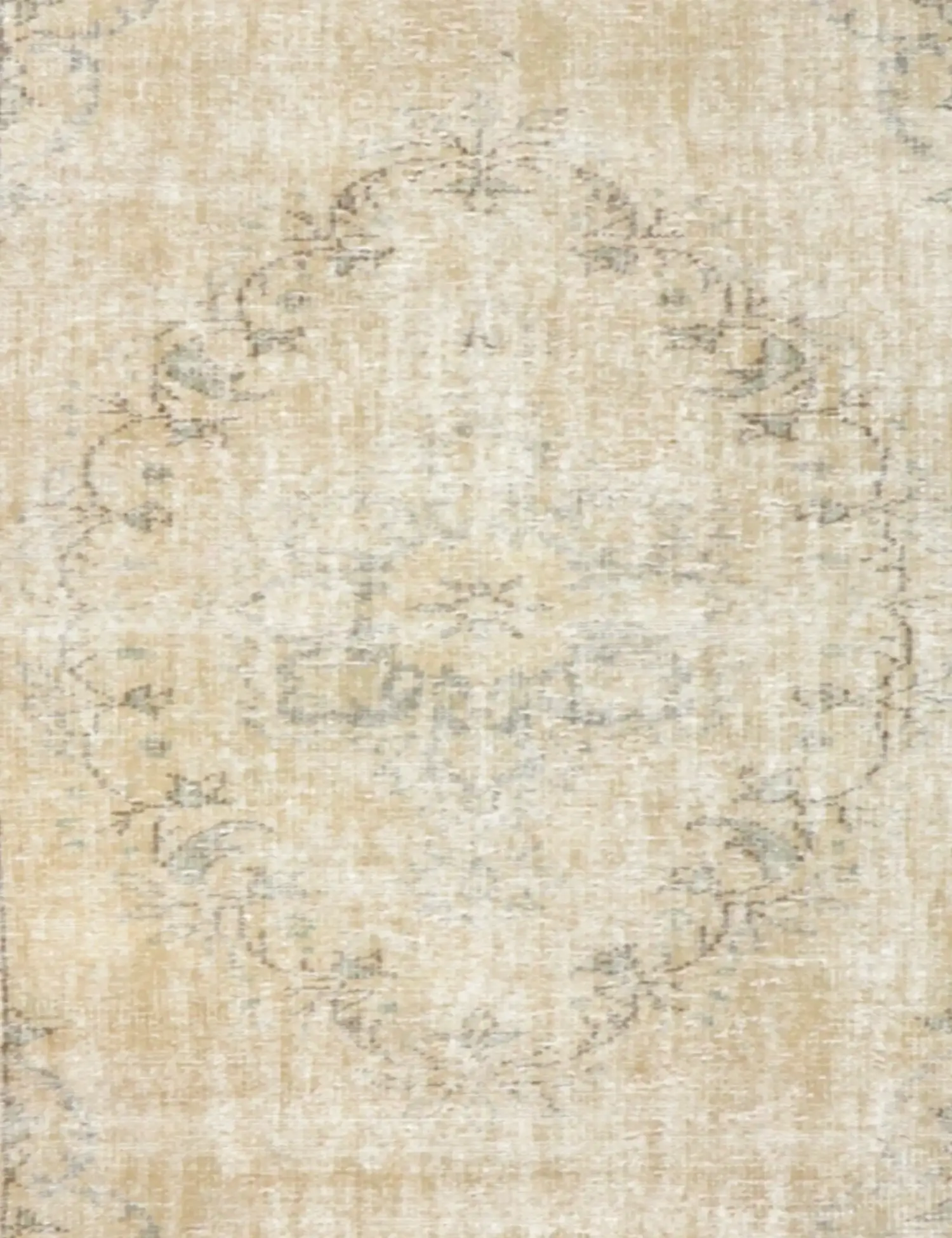 Beige Türkei Persischer Vintage Teppich 240 x 162 cm - Einzigartiger handgefertigter Teppich