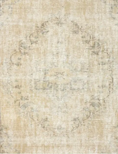 Beige Turkije Perzisch Vintage Tapijt 240 x 162 cm - view 3
