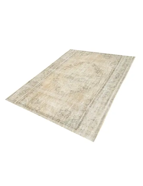Beige Turkije Perzisch Vintage Tapijt 240 x 162 cm - view 1