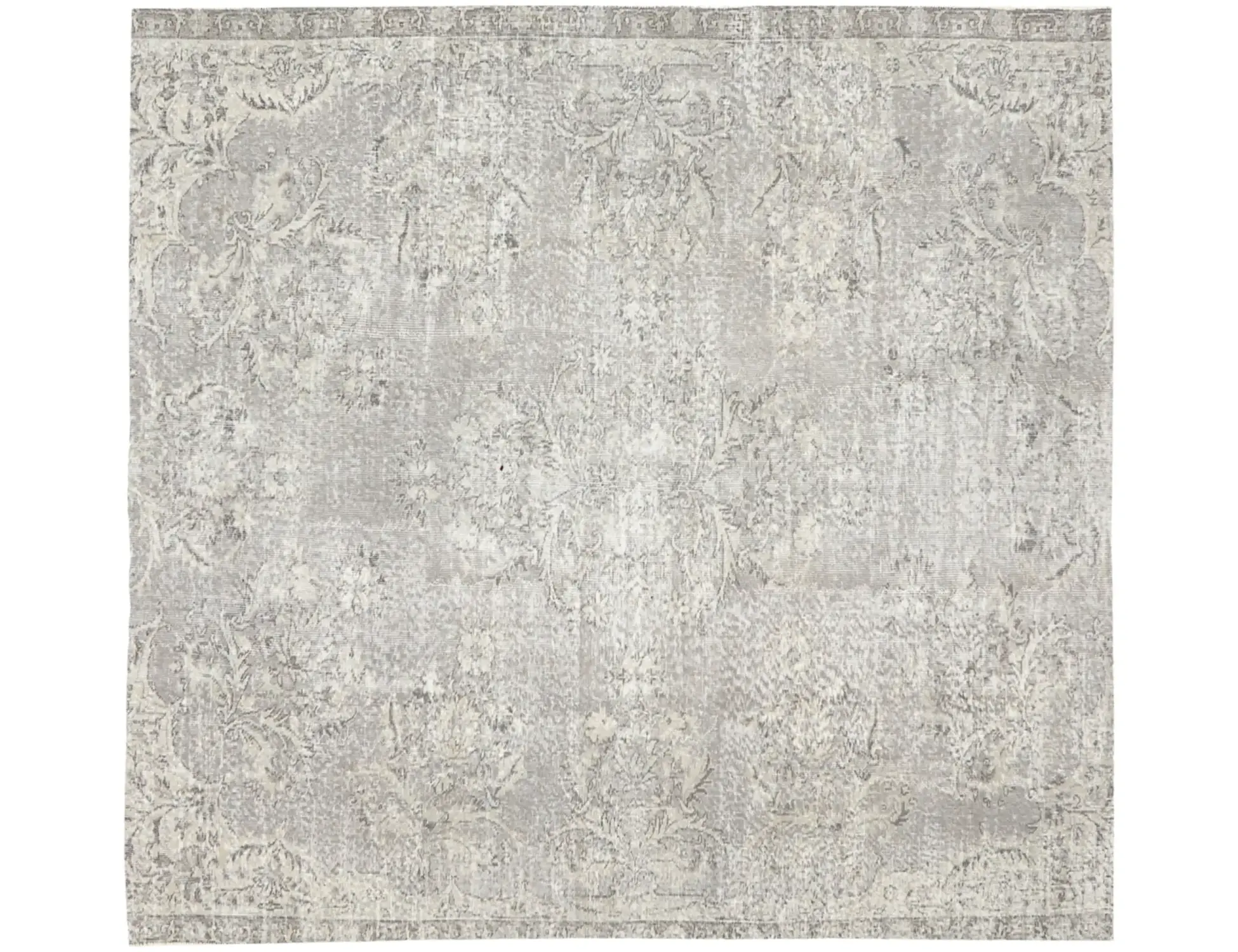 Grau Türkei Persischer Vintage Teppich 205 x 205 cm
