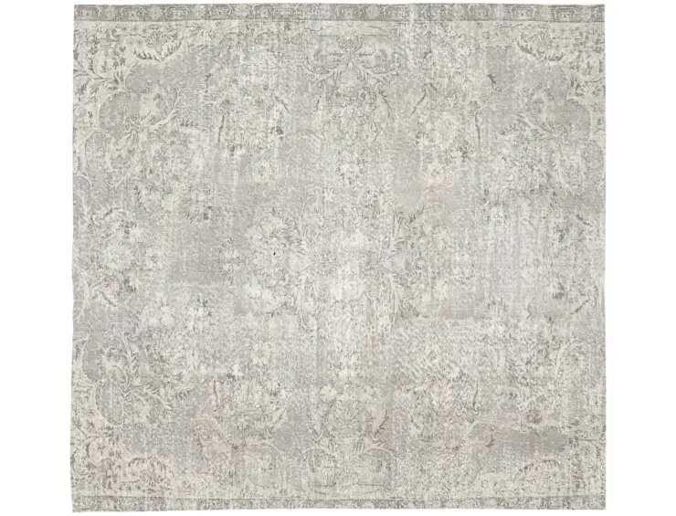 Grau Türkei Persischer Vintage Teppich 205 x 205 cm