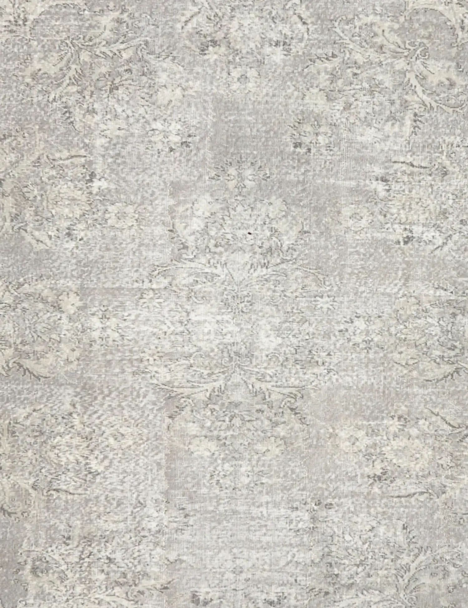 Grau Türkei Persischer Vintage Teppich 205 x 205 cm - Einzigartiger handgefertigter Teppich