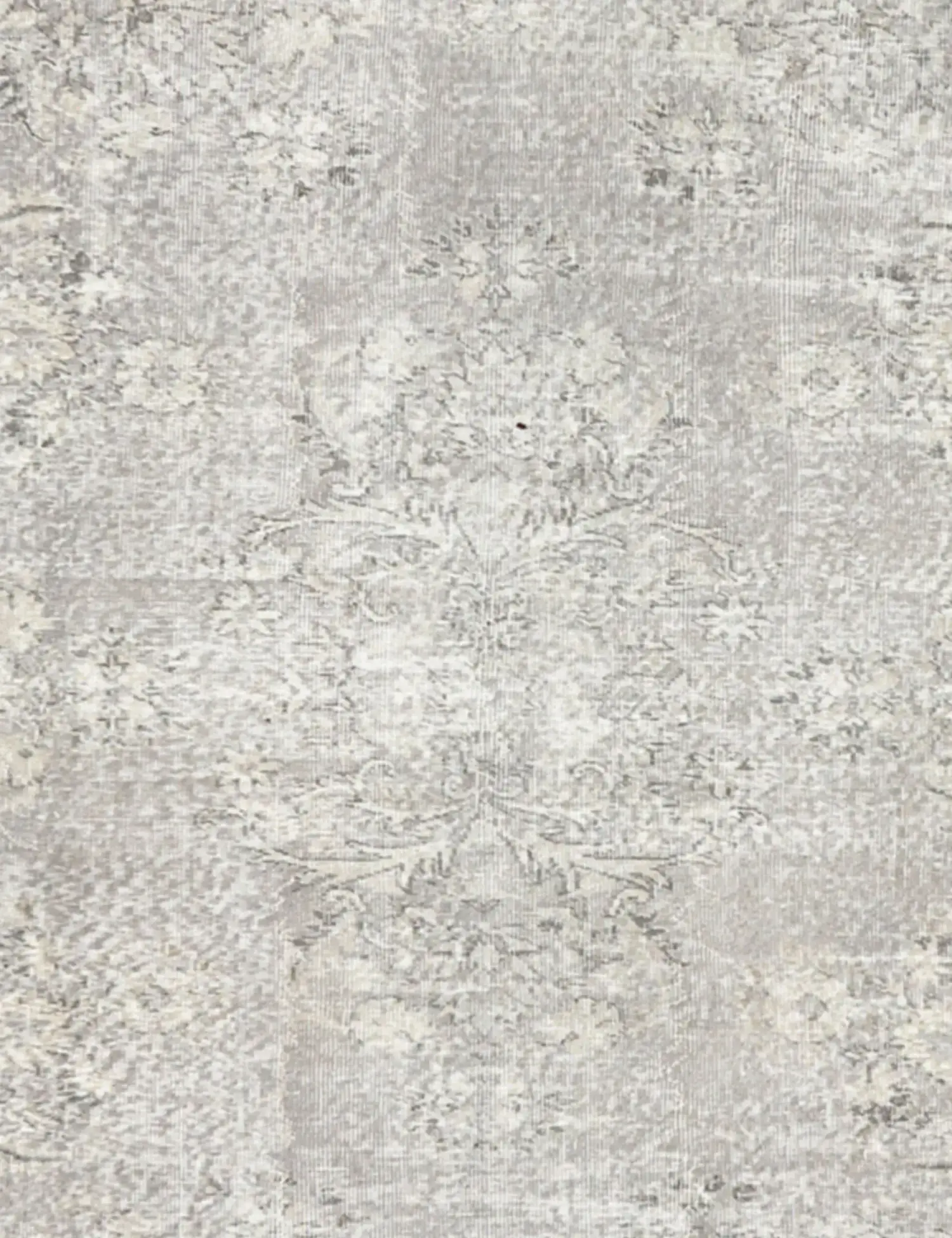 Grau Türkei Persischer Vintage Teppich 205 x 205 cm - Einzigartiger handgefertigter Teppich