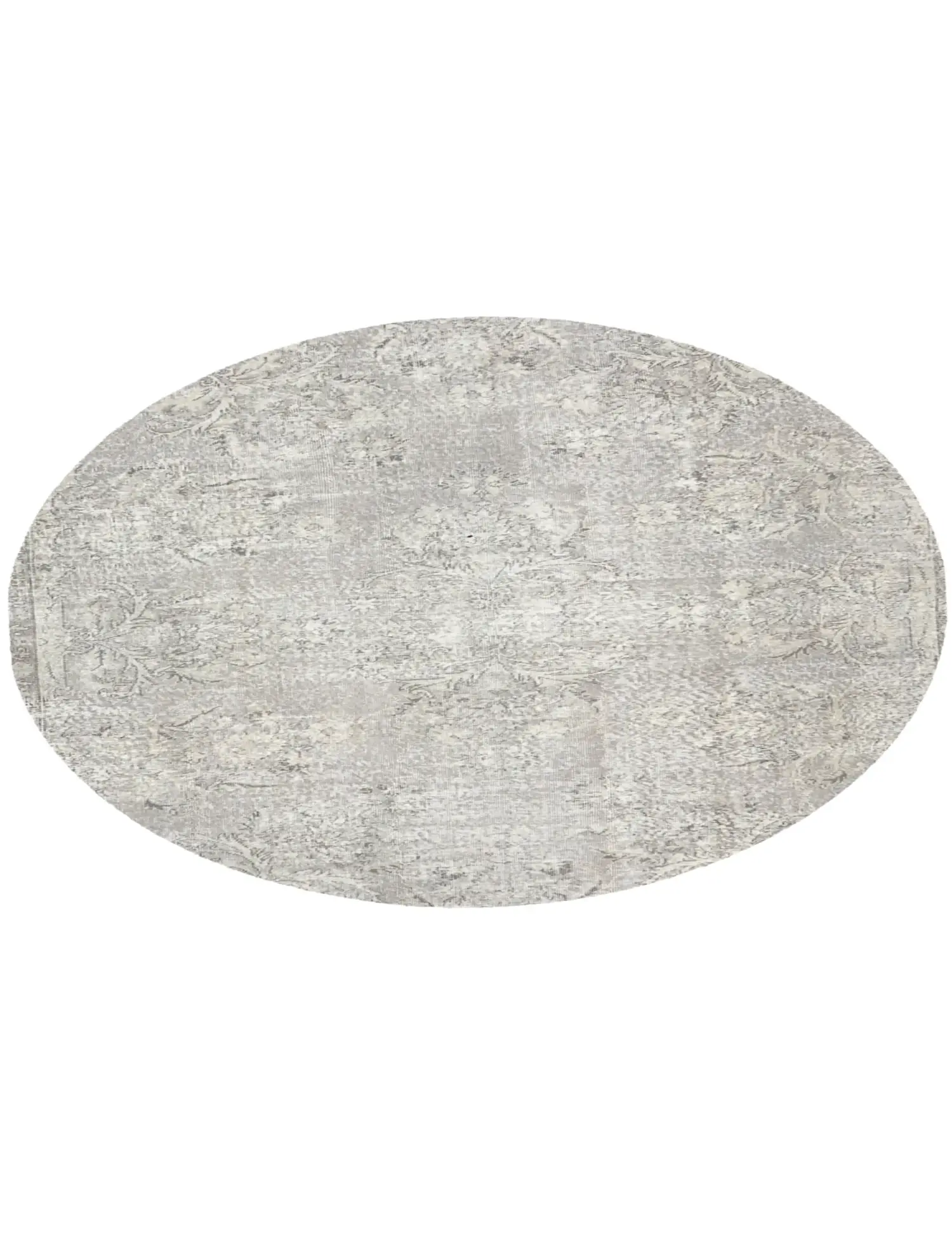 Grau Türkei Persischer Vintage Teppich 205 x 205 cm - Einzigartiger handgefertigter Teppich