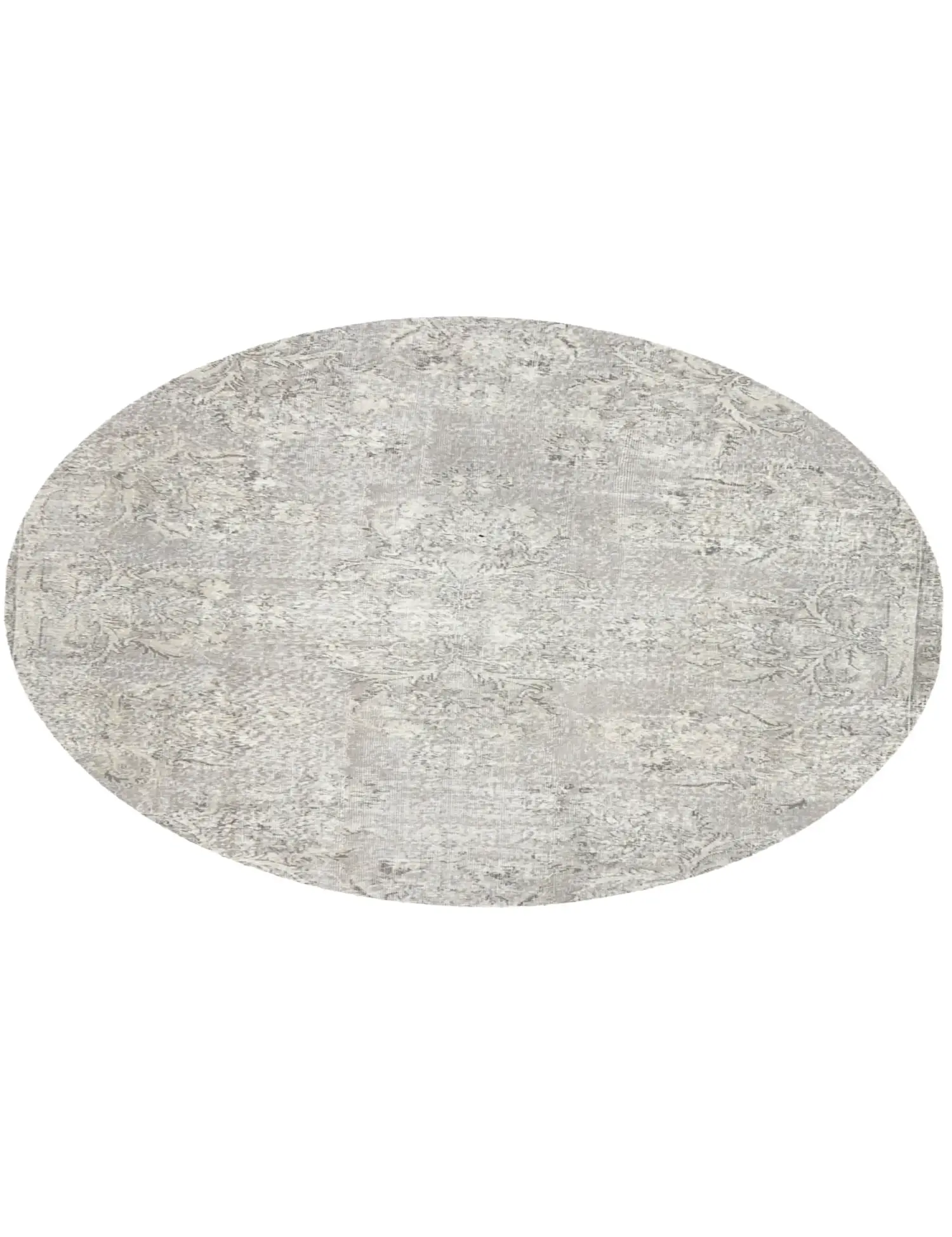 Grau Türkei Persischer Vintage Teppich 205 x 205 cm - Einzigartiger handgefertigter Teppich