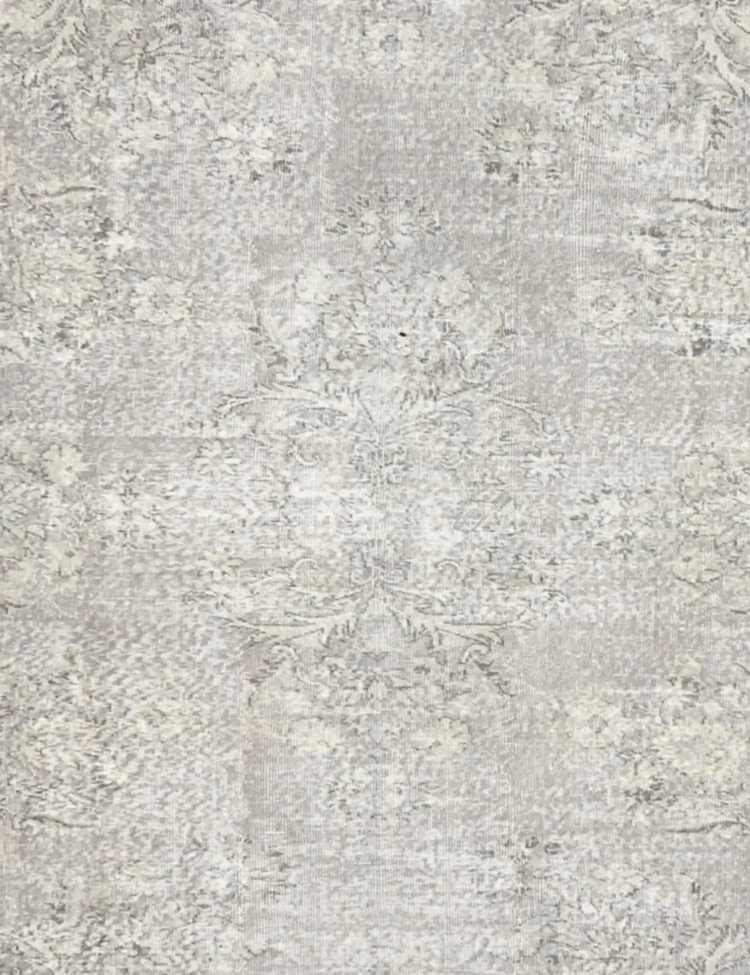Grey Turkey Persian Vintage Carpet 250 x 205 cm - Unique Handmade Carpet
