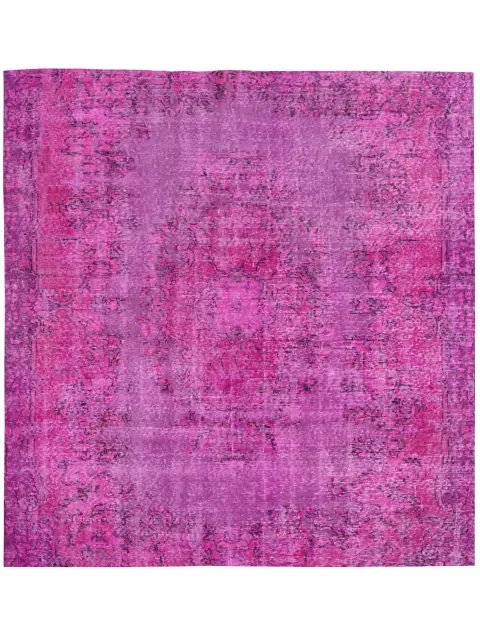 Purper Turkije Vintage Tapijt  192 x 192 cm