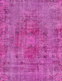 Lila Türkei Vintage Teppich 192 x 192 cm - view 3