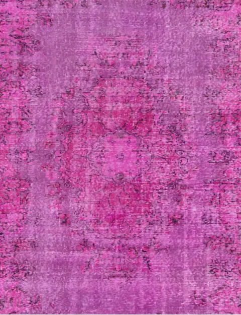 Purper Turkije Vintage Tapijt  192 x 192 cm - view 3