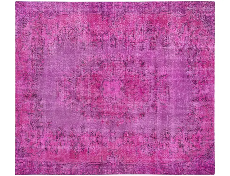 Lila Türkei Vintage Teppich 250 x 192 cm