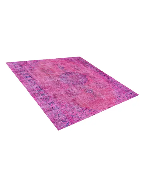 Roze Turkije Vintage Tapijt 180 x 180 cm - view 2