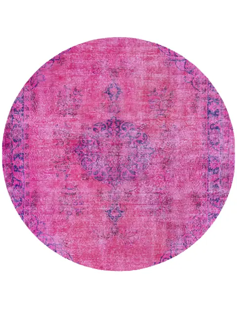 Roze Turkije Vintage Tapijt 180 x 180 cm
