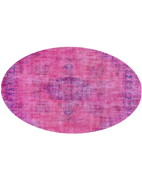 Roze Turkije Vintage Tapijt 180 x 180 cm - view 3
