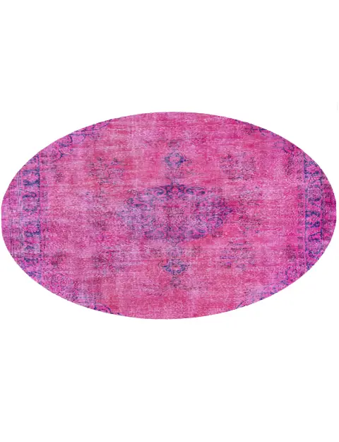 Roze Turkije Vintage Tapijt 180 x 180 cm - view 1