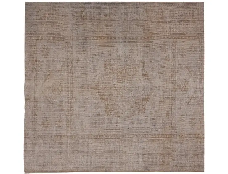 Grau Türkei Persischer Vintage Teppich 197 x 197 cm