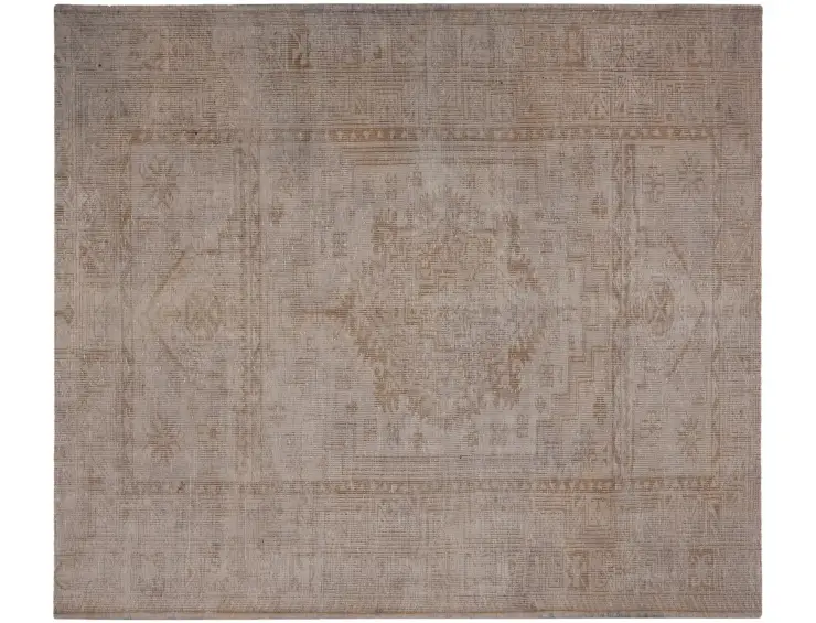 Grau Türkei Persischer Vintage Teppich 250 x 197 cm