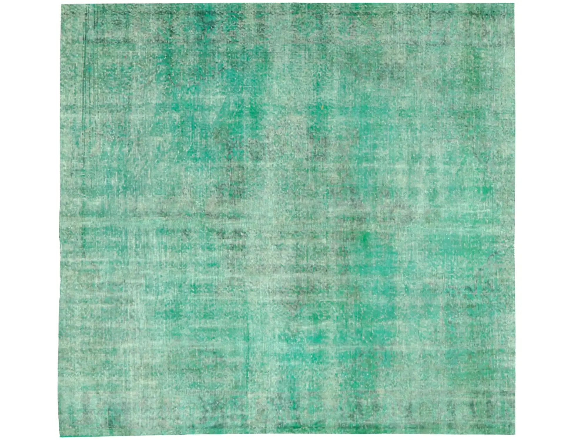 Grün Türkei Vintage Teppich 196 x 196 cm