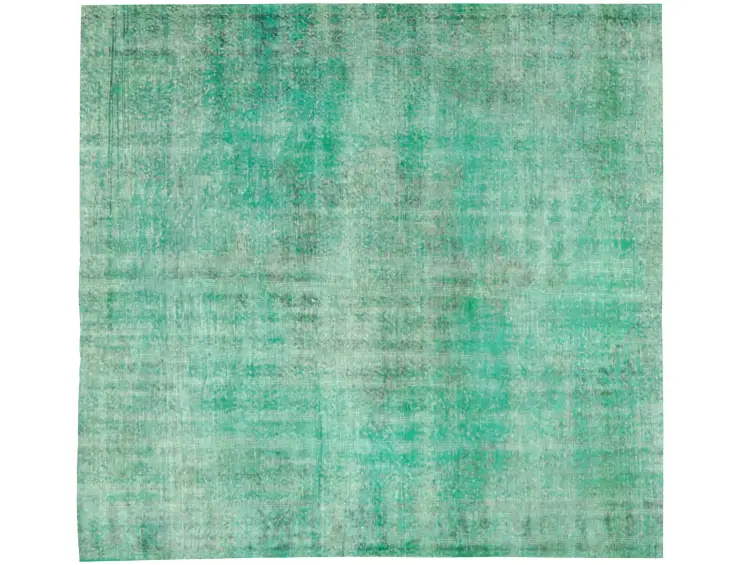 Grün Türkei Vintage Teppich 196 x 196 cm