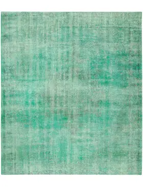 Grøn Tyrkiet Vintagetæppe 250 x 196 cm