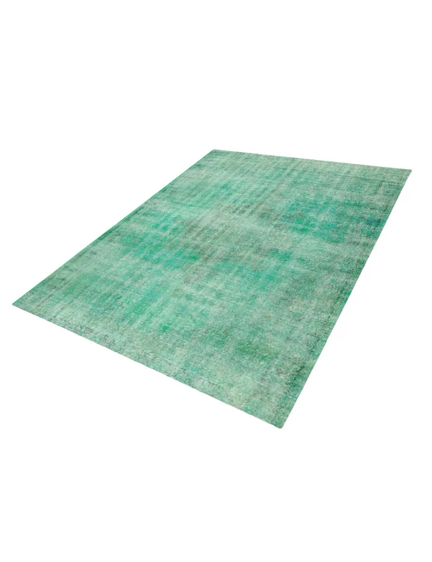 Grün Türkei Vintage Teppich 250 x 196 cm - Einzigartiger handgefertigter Teppich